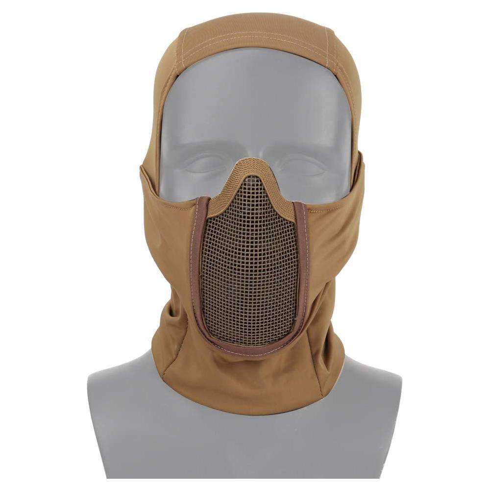 Balaclava Mask Mondbescherming Half Gezicht Masker Ademend Gaas Airsoft Hoofddeksel Laag Profiel Jachtaccessoires gray