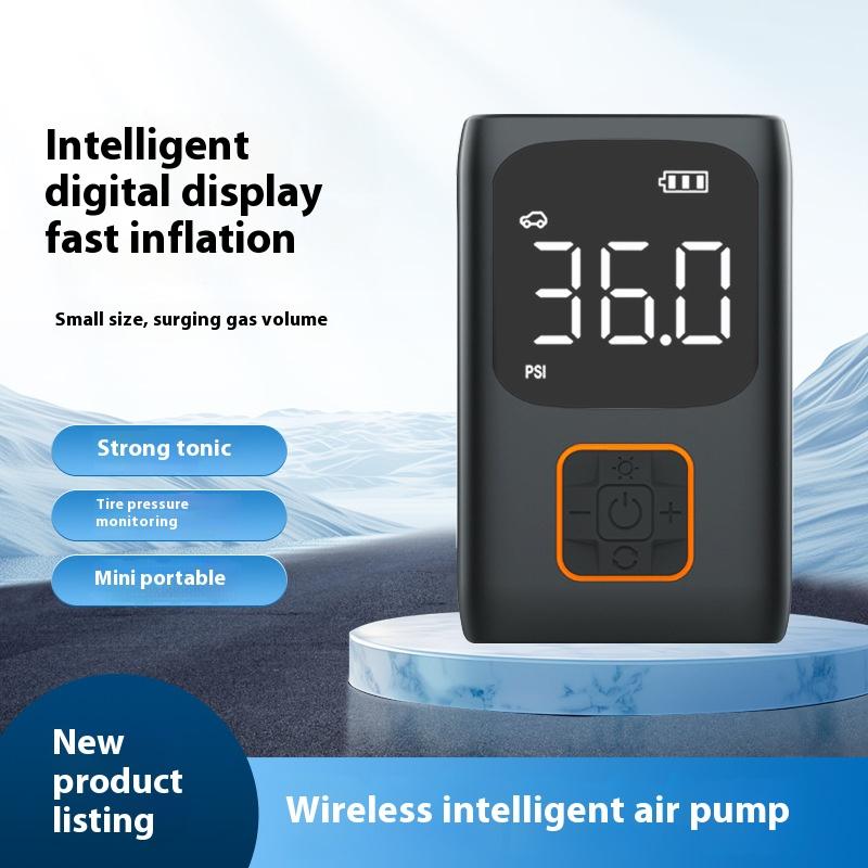 Smart Digital Tire Inflator with Preset Modes LCD Display Portable Air Pump for Multi-Vehicle Use