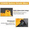 1Pack 4800mAh DC9096 18V Battery Replacement for Dewalt 18 Volt Battery XRP DW9095 DW9096 DW9098 DE9039 DE9095 DE9096 DE9098 DC9099 DC9098(NiMh)