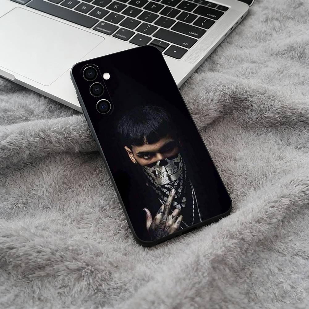 Latin Trap- A-Anuel- A-A Soft Silicone phone Case for Samsung Galaxy A73/A71/A72/A70/A53/A52/A51 - Black
