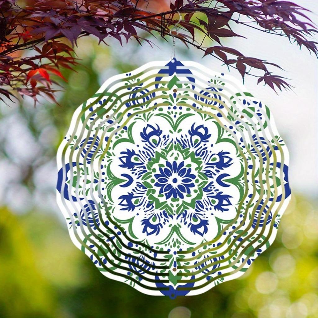 2D Pomona Kinetic Wind Spinner for Garden Outdoor Decor Weatherproof Metal Windmill No Power Needed Easy Installation
