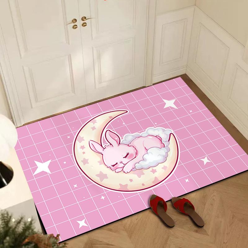 Cute Bathroom Diatom Mud Household Absorbent Foot Mat Mat Toilet Mat Wash Water Between The Mat Absorbent Non-slip