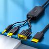 VGA To DP Adapter Cable Support Sound Transmission and 1080P Resolution for PC Laptop To TV Monitor
