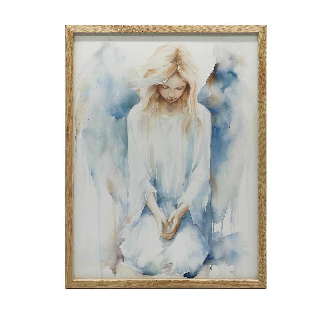 Spokojny Anioł W Pastelowej Harmonii Spokojny Anioł W Pastelowej Harmonii, 30X40 Cm, Bez Ramy, Papier Matowy 230 Gsm