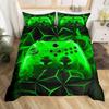 Set Copripiumino Gaming Gamer Matrimoniale, Set Biancheria da Letto Videogiochi per Bambini, Ragazzi, Moderni Ragazzi Cartoni Animati Gamepad Set Copripiumino