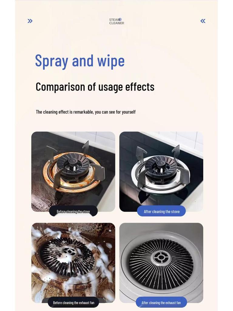 2500W High-Pressure Steam Cleaner for Windows, Kitchens, and Oil Stains