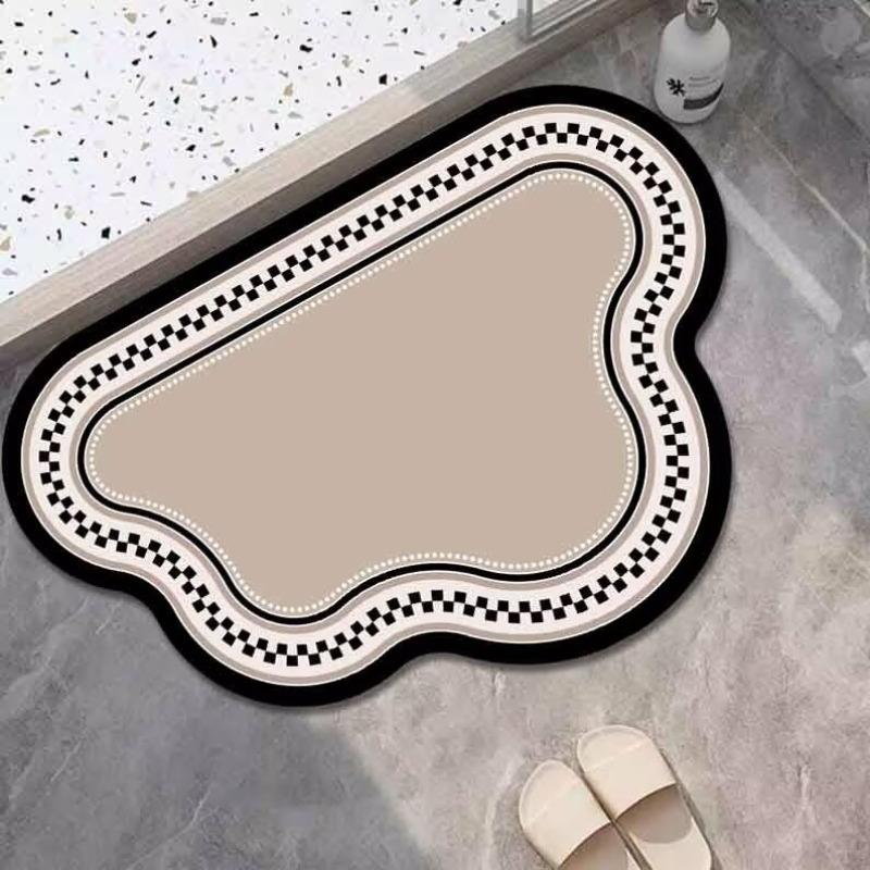 Diatom mud floor mat bathroom toilet toilet entry door water absorption quick drying non-slip foot pad entry door carpet