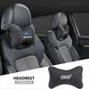 1Pcs Leather Car Interior Seat Headrest Neck Pillow For Subaru STI Impreza Legacy WRX BRZ Forester XV Outback Crosstrek Levorg Z14