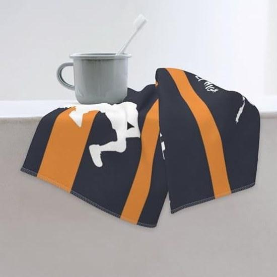 Hair towel microfiber sports ultra-fine fiber machine washable 40x70cm (Haikyuu)
