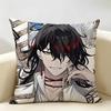 VVtuber Vox Akuma Cute Anime Cushion Cover Natural Linen Organic Fabric DoubleSided Printing Room Sofa Decor Pillow Case