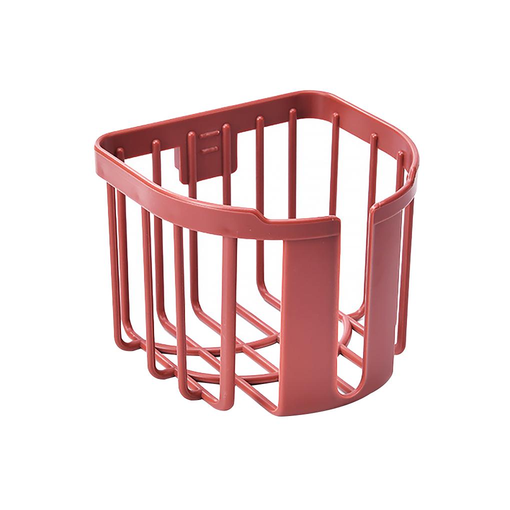 Non-drilling Wall Mounted Paper Holder Bathroom ABS Container Multifunctional Paper Holder