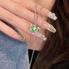 Women  Zircon Cross Pendant Necklace For Women Girl Double Layer Clavicle Chain Necklace Punk Party Jewelry