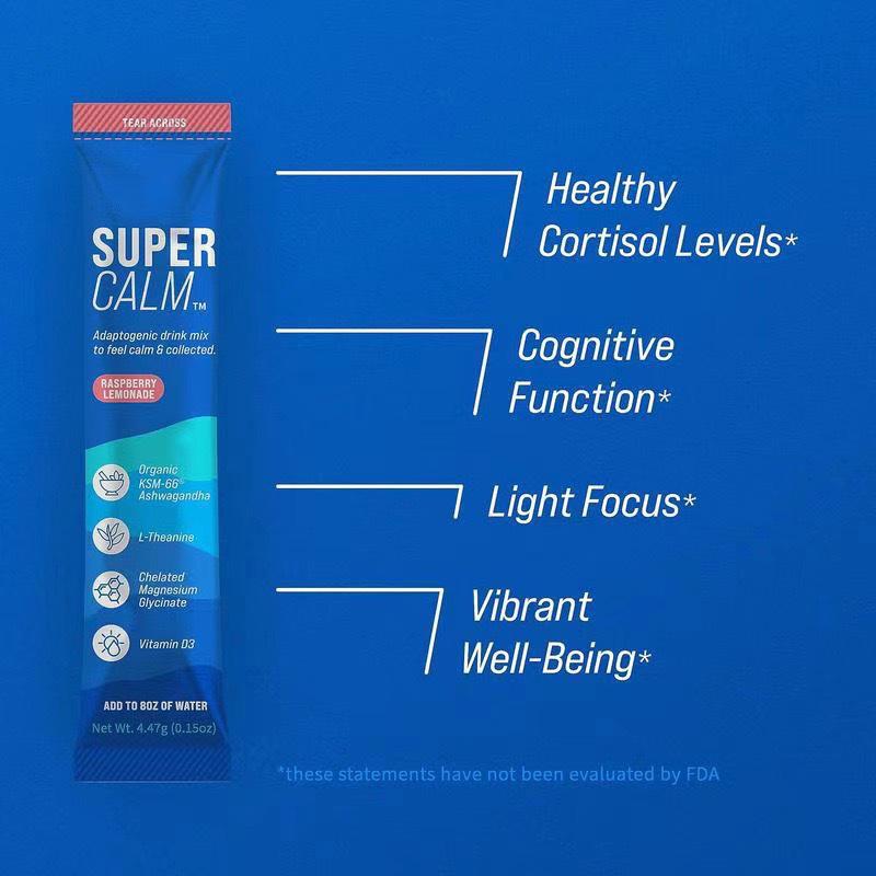 Supercalm Raspberry Calming Magnesium Powder Drink