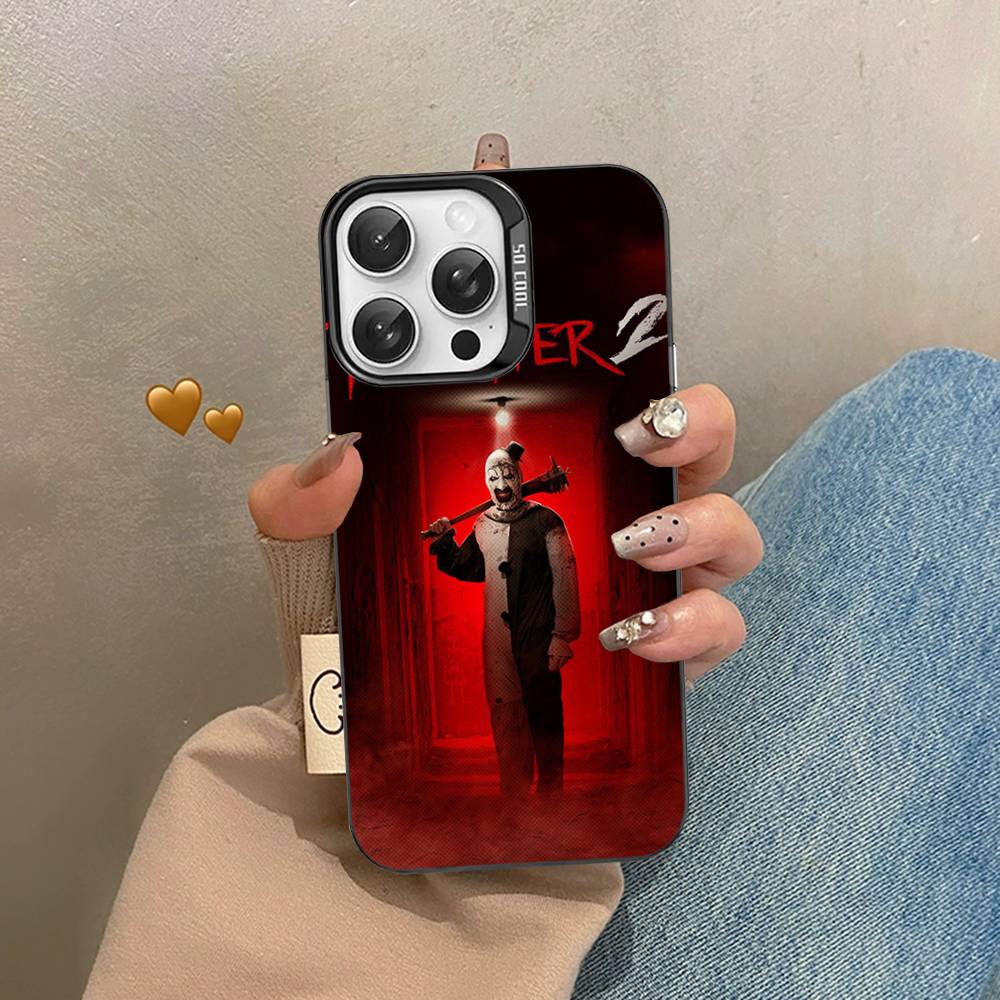 

Horror Movie Terrifier Color Phone Case For IPhone 17 16 15 14 13 12 11 Pro Max Plus Pro Shell iPhone 13pro max