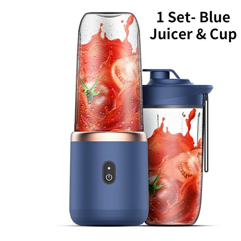 Taşınabilir Elektrikli Meyve Sıkacağı USB Mikser Meyve Sıkacağı Makinesi Smoothie Blender Limon Portakal Meyve Sıkacağı Kablosuz Blender 300 ml Meyve Sıkacağı Fincan Seti