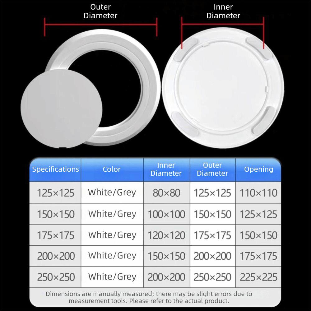 White Access Panel Round Wall Panel New Access Doors