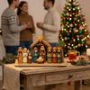Vintage Rustikales Weihnachten Krippe Holzschild Christliche Weihnachten Krippenszene Dekoration Xmas Party