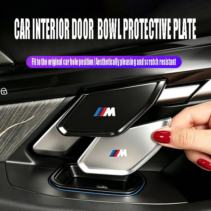 2xFor BMW New 5 Series Interior Handles Auto Door Bowl Protection Cover Modifications And X1/X2/ix1 Automotive Supplie Valve Cap XU7