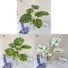 Green Leaf Artificial Plant Decor For Home Living Room Background Wall With Realistic Texture