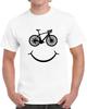 Bicycle Smiley Emoji T -hirt Funny Cute Novelty I Love Biking Unisex Gift Tee