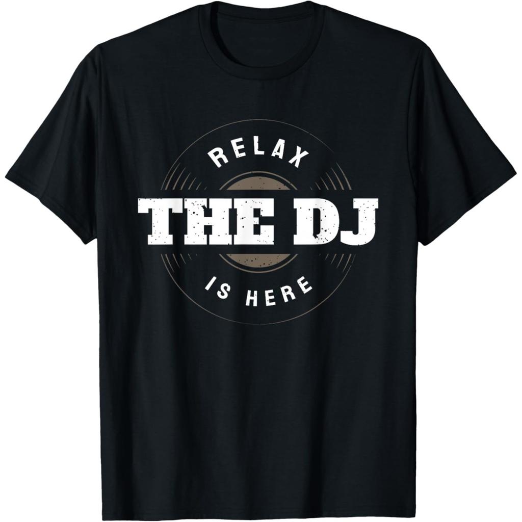 I love DJs Funny Music DJ T Shirts Men Women Pure Cotton Humor Streetwear Tee Shirt Short Sleeve Unisex Loose Clothing