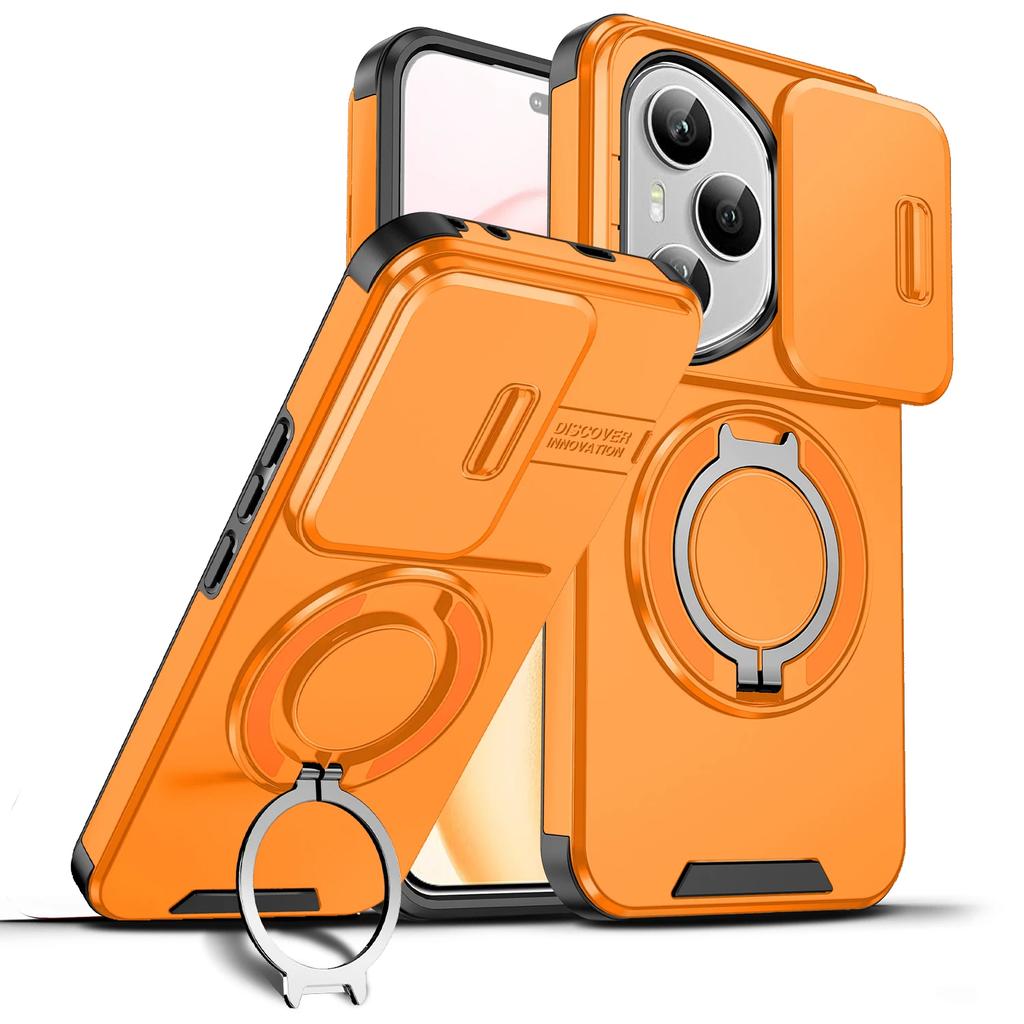 Shockproof Magnetic Case for Honor 400 Pro 5G Slide Camera Lens Ring Stand Protect Cover for Honor 400 Lite X9C Magic7 Lite Case