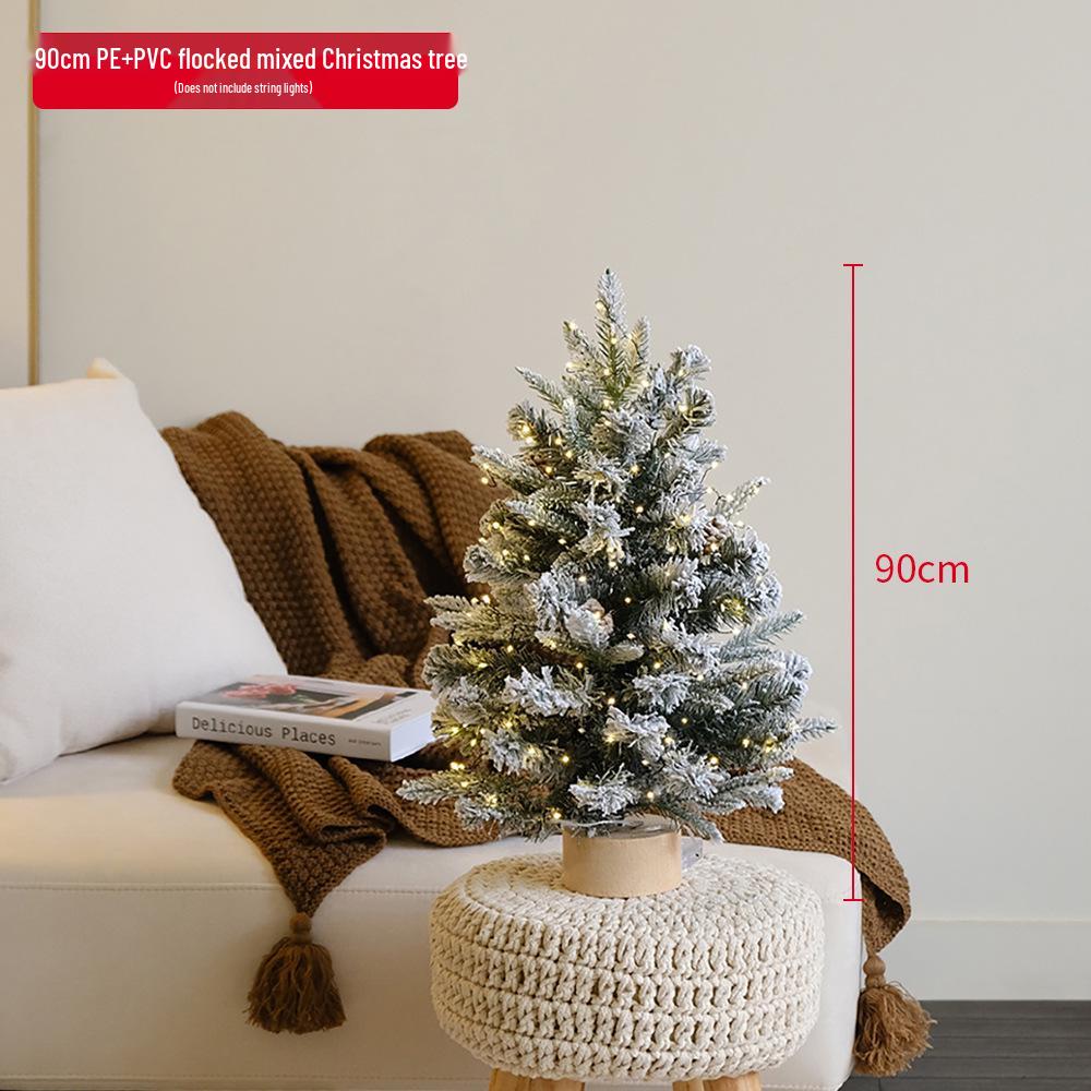 Qingmeng PVC Mixed Desktop Christmas Tree - Available In 45cm, 60cm, and 90cm Sizes