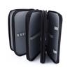 72 Inserting Super Large Capacity Multilayer Pencil Pen Bag Pouch Cosmetic Case Black