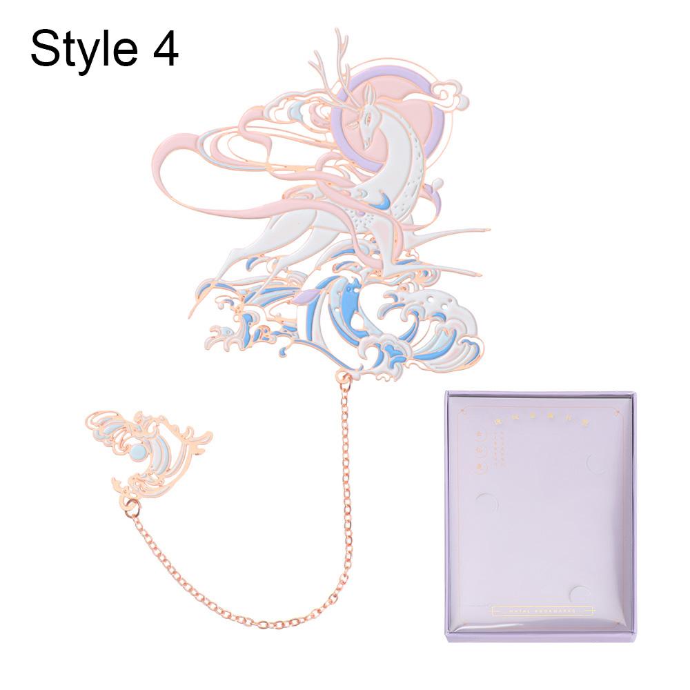 Hot Chinese Style Metal Bookmark Tassel Pendant Retro Book Clip Pagination Mark School Office Supplies Stationery Student Gift