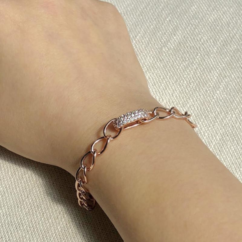 bacio baci Ring Point Chain Bracelet (pink) D21SB0821