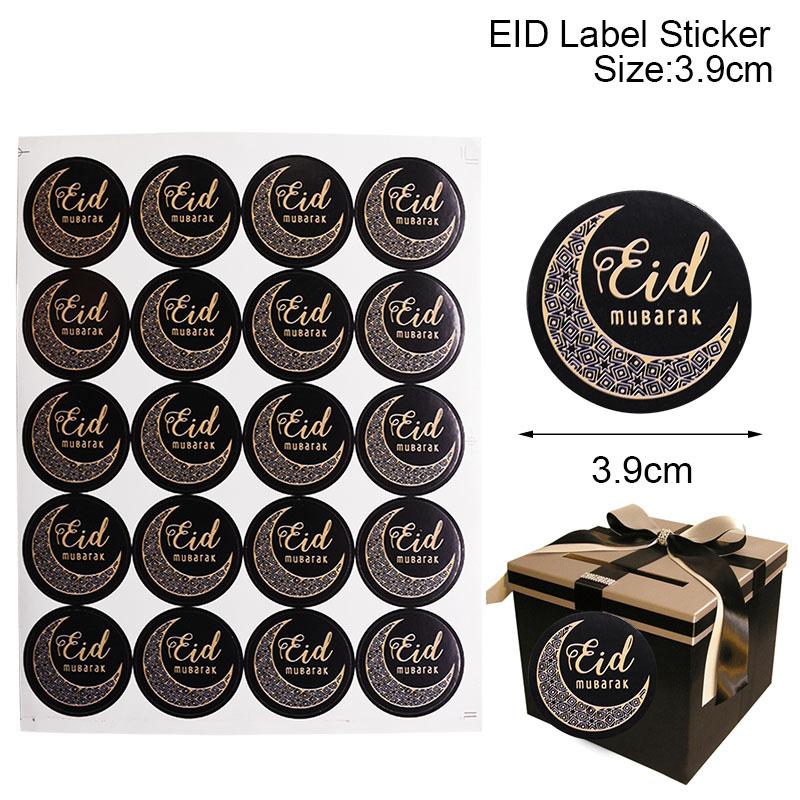 60/120 stücke Ramadan EID Mubarak Dekorationen Papier Aufkleber Geschenk Label Siegel Aufkleber Islamischen Muslimischen Eid al-fitr Dekoration Liefert