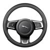 Jaguar Genuine Leather Steering Wheel Cover, Non-Slip, All-Season, Compatible with XF, F-PACE, XEL, XFL, XJ, XE.
