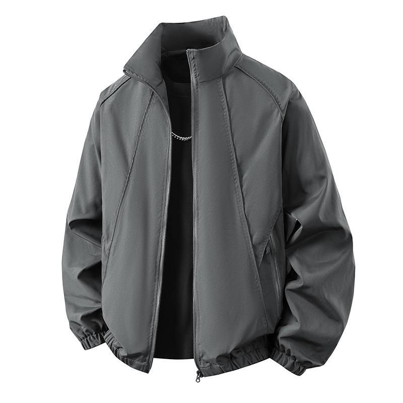 2026 Retro Men's Lightweight Flight Jacket - Spring/Autumn Stand-up Collar Trend.