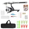 Fishing Kit Fishing Rod Fishing Rod Reel Kit Telescopic Fishing Reel Carbon  Fishing Rod  Reels Fishing Accessories