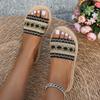 Women's Slippers Outdoor Flat Designer Shoes Women Large Size Bohemian Ethnic Sandals Tassel Beach Slippers Slides Women