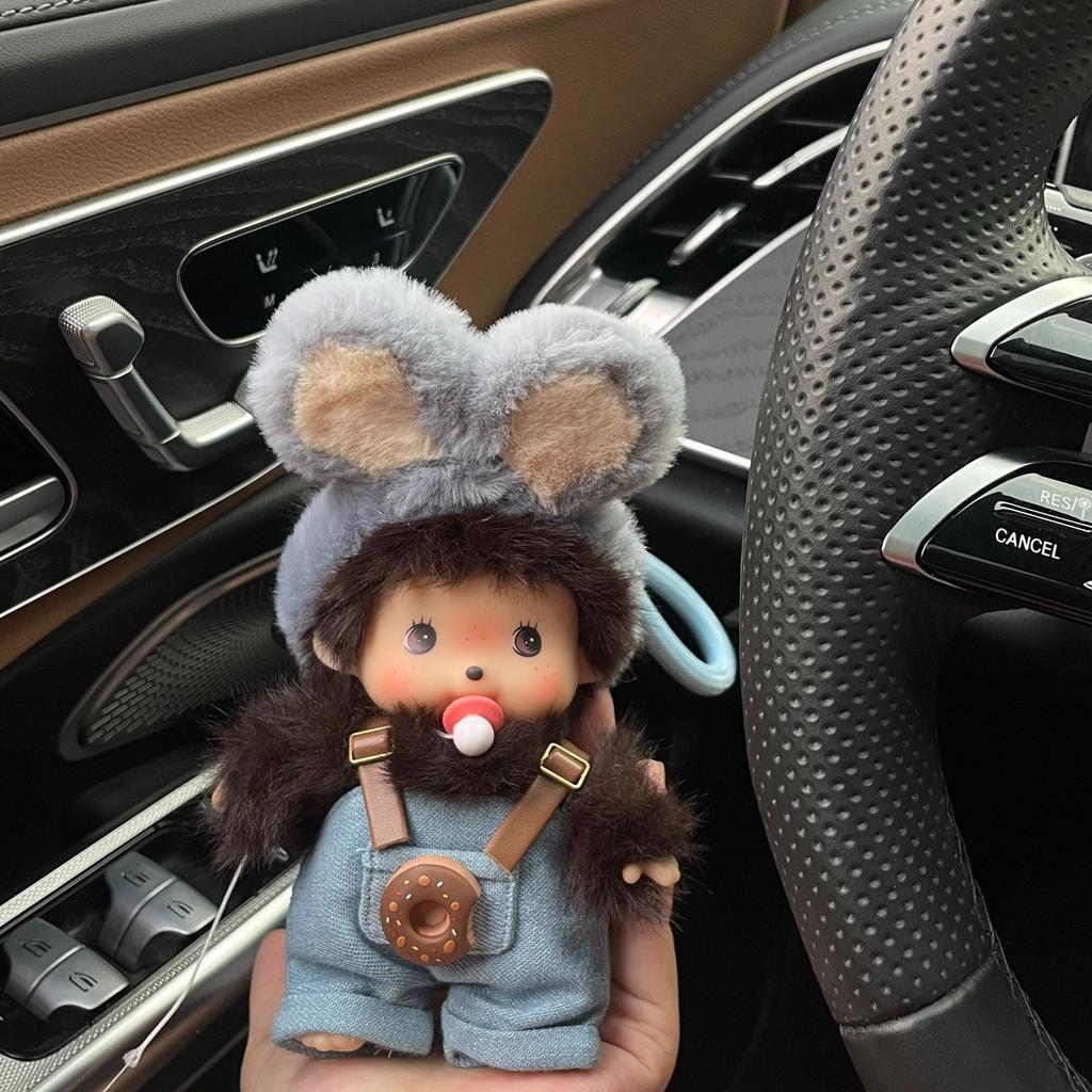 15 cm Monchhichi Søt Liten Ape DIY Klær Skifte Dukke Flere Stiler Utsøkt Ryggsekk Anheng Nøkkelring Leketøy Periferi Gave