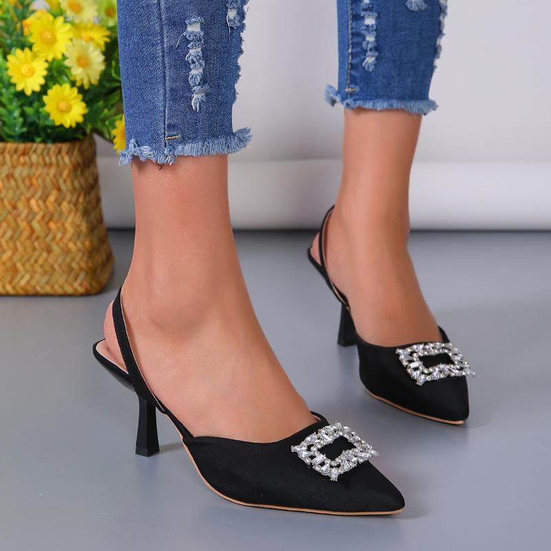 Mode Damen Sandalen mit hohen Absätzen 2024 Sommer Stiletto Schuhe Luxus Designer Spitzschuh Sexy Elegant Mode Party Strip Pole Dance