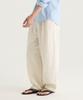 Oteumilkape [Unisex] Dyed Tapered Elastic Waist Pants - Ivory