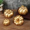 Pumpkin Autumn Decors Outdoor Gold Pumpkins Decorative Pumpkins Halloween Pumpkin Decors Artificial Pumpkins Fall Decors