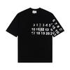 Maison Margiela Digital Logo Cotton T-shirt HS840 Black