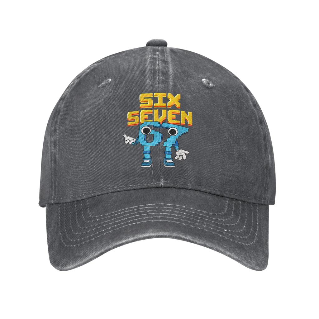 Funny Italian Brainrot Meme 67 Six Seven Sun Baseball Cap Women Print Trucker Hat Summer Stylish Running Hippie Baseball Caps