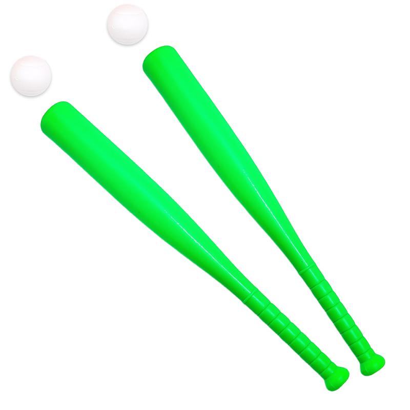 Set de Béisbol de Plástico 2 Piezas Bate de Béisbol Colorido con Pelota Diversión al Aire Libre Entrenamiento de Béisbol Juegos Deportivos en el Patio Trasero Regalo Niños Niñas Zyf