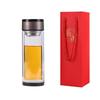 Xiaoyueya Double Wall Glass Tea Infuser Cup with Lid