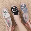 Cloth shoes women's breathable linen lazy shoes soft-soled mother shoes retro women's single shoes