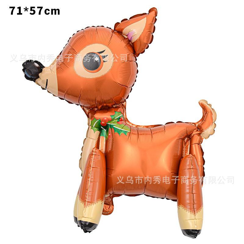 Christmas Balloons Special-Shaped Aluminum Film Balloons Santa Claus Merry Christmas Arrangements Christmas Eve Decorations