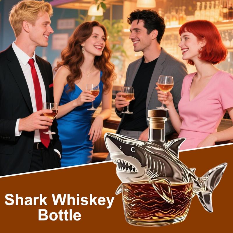 Decantor Whiskey Rechin 320ml Pahare Alcool Rechin Decantor Distribuitor Decor Acasă Statuetă Animal Sticlă Lichior Golă Pentru Vecin