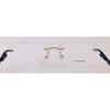 RSINC Unisex Rimless Metal Frame Fashion Tom Gold Black 55-17-142 IB-12 B0DK5LGZGS