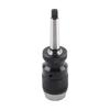1‑16mm Capacity 45# Steel Self Tighten Keyless Lathe Drill Chuck with MT2‑JT3 Taper Arbor