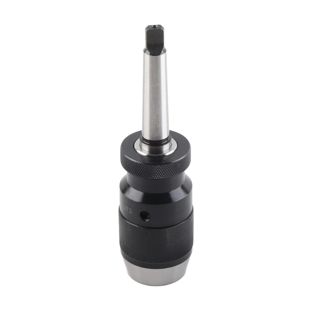 1‑16mm Capacity 45# Steel Self Tighten Keyless Lathe Drill Chuck with MT2‑JT3 Taper Arbor