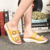 Fashion 2025 Summer Women Wedge Sandals Premium Orthopedic Open Toe Sandals Vintage Anti-slip Leather Casual Female Platform Retro Shoes